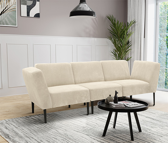 DOMO collection 3-Sitzer »Karlsborg«, beige