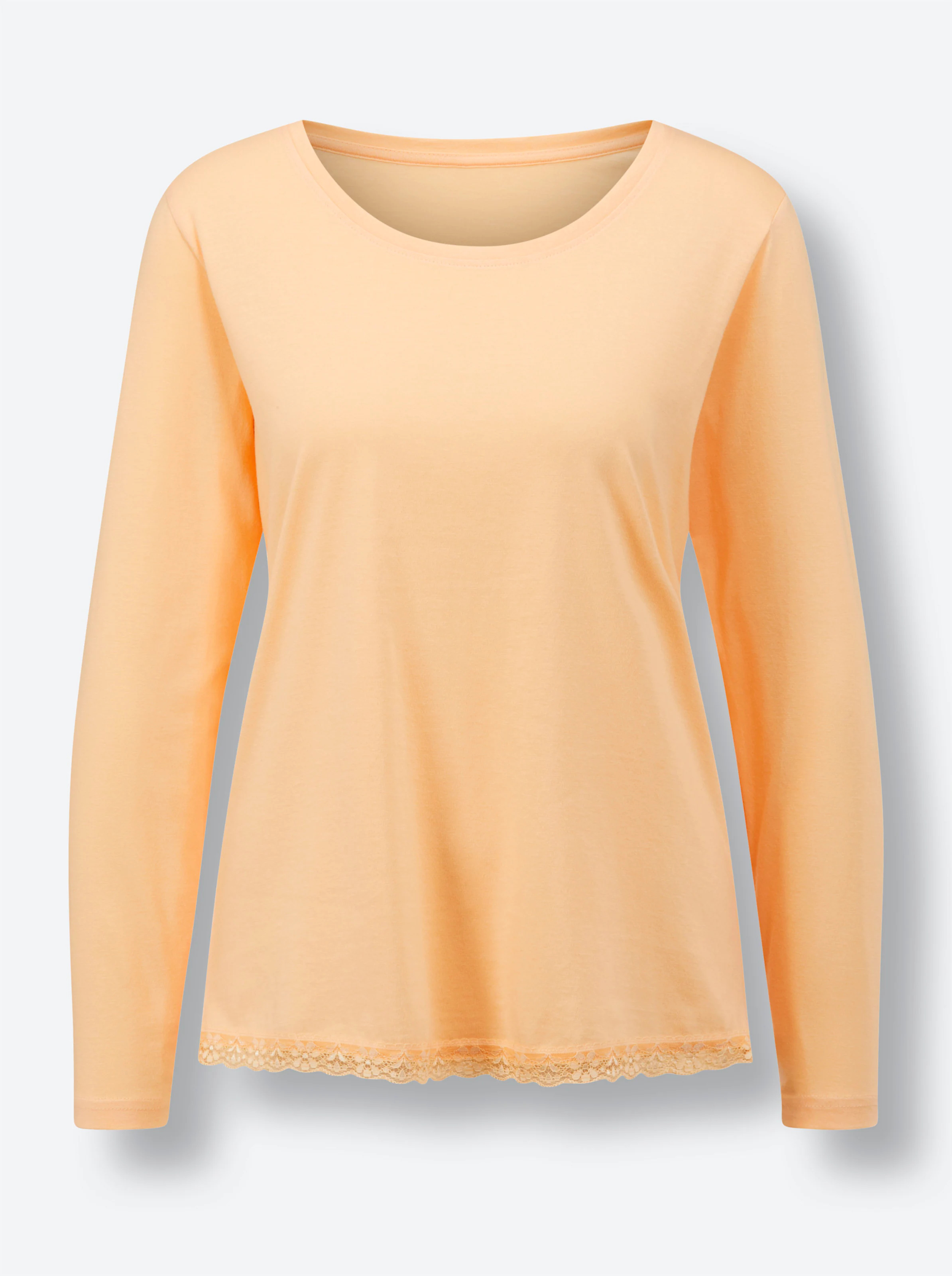 wäschepur Schlafanzug-Shirt in apricot