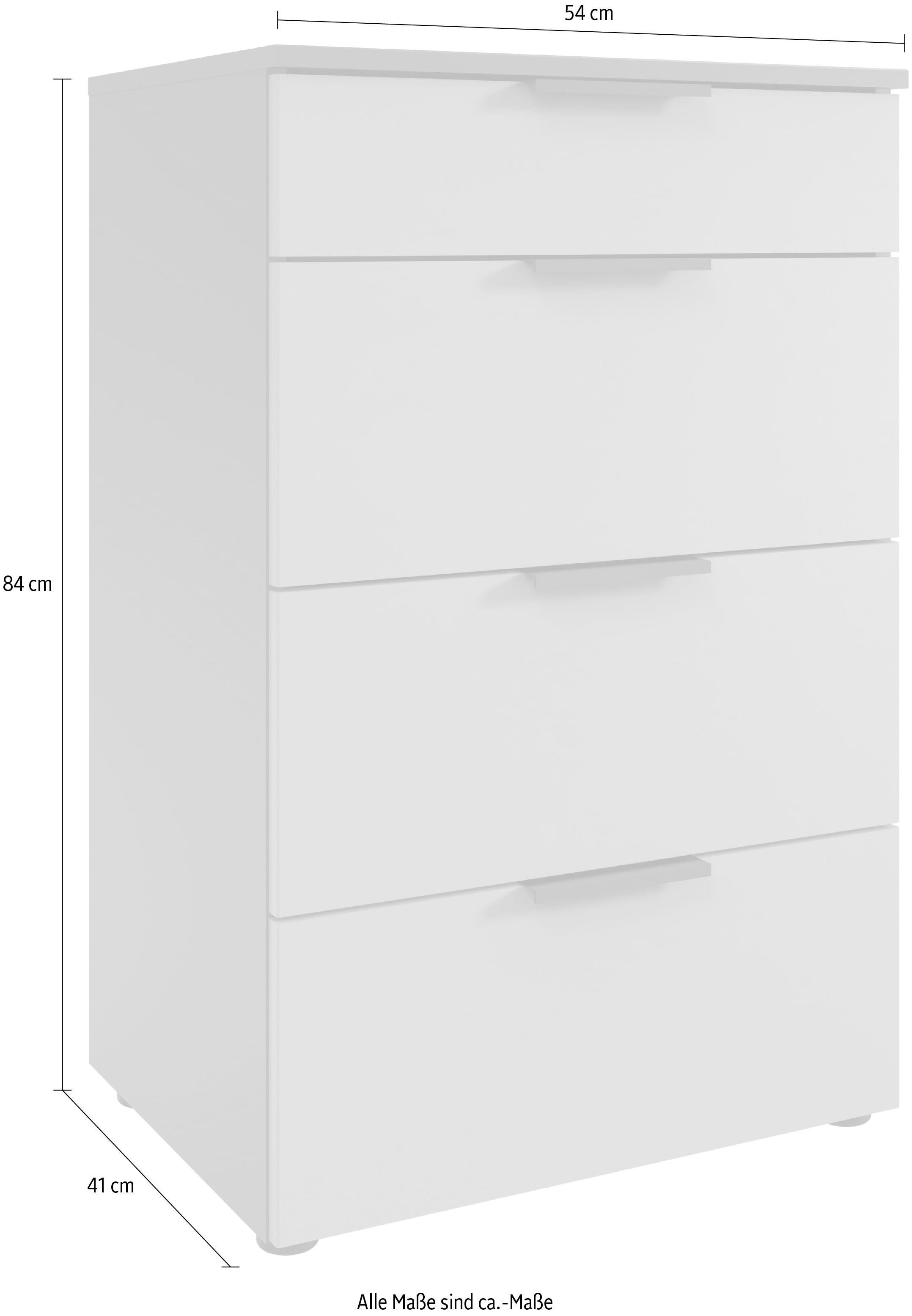 Wimex Schubkastenkommode »Oxford by fresh to go, mit 4 Schubladen, MADE IN GERMANY« 54cm breit,41cm tief, 84cm hoch,  Mit Soft-close Beschlägen, in verschiedenen Farben erhältlich