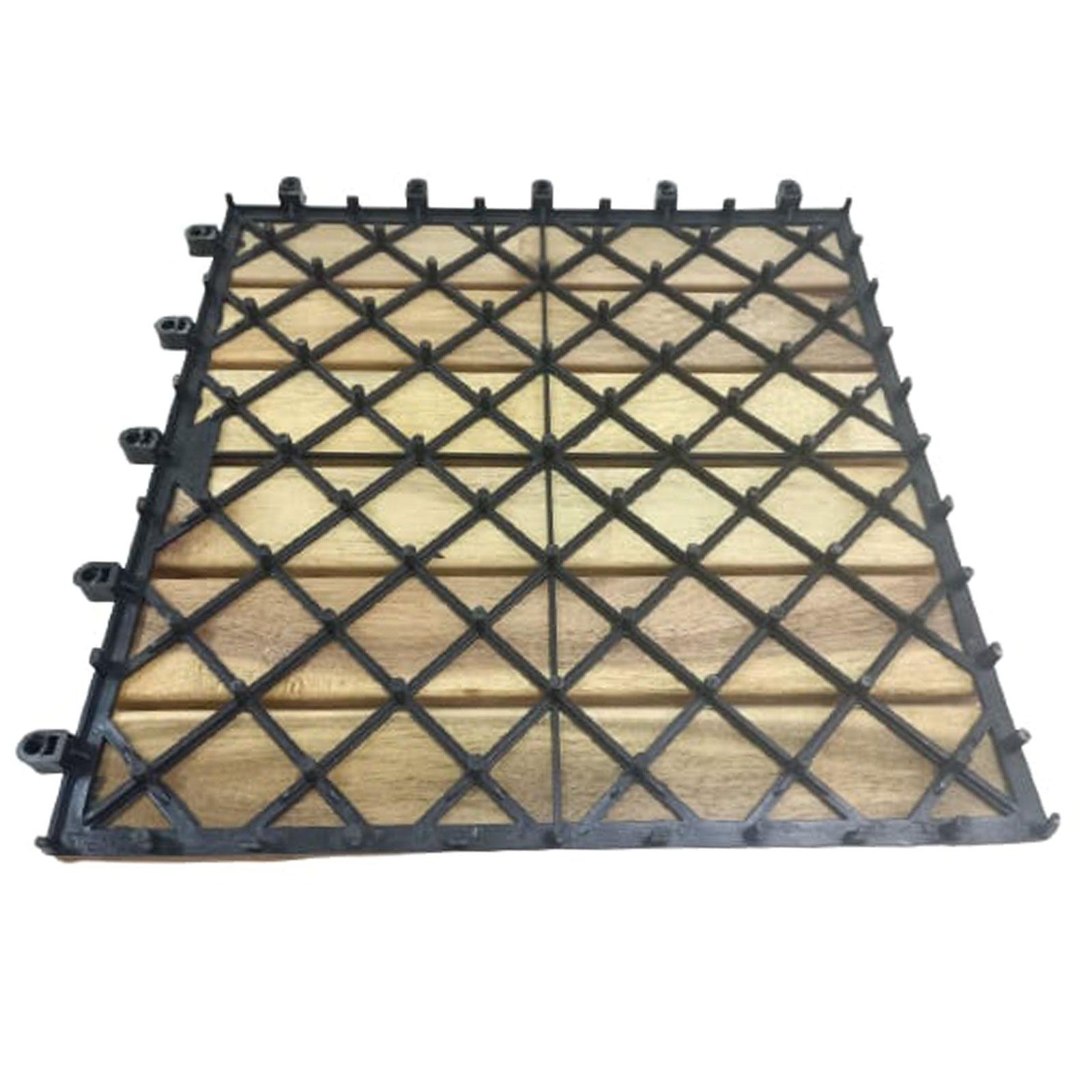 Holzfliese - Acacia Mangium - gerade - 30x30 cm