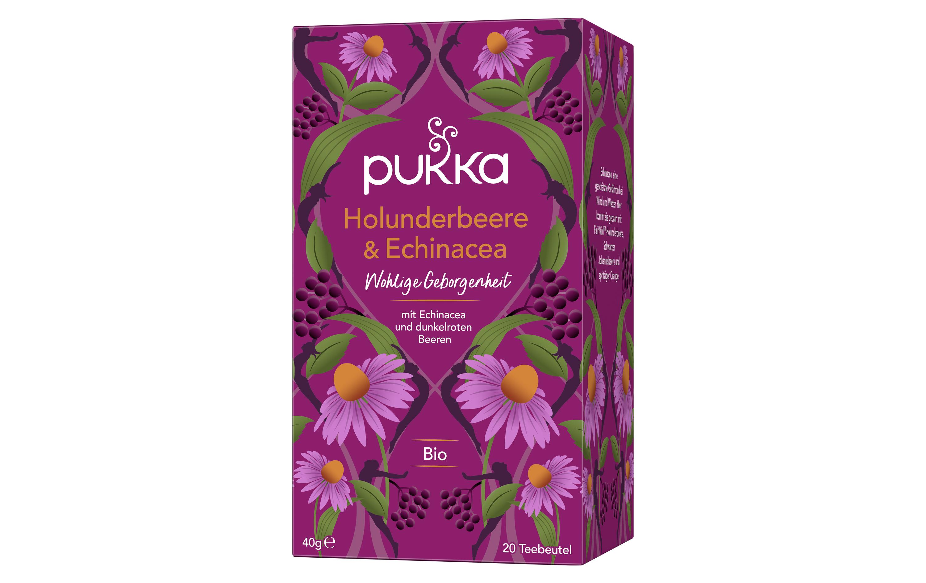 Teebeutel Holunderbeere & Echinacea 20 StückBeeren Teemischung