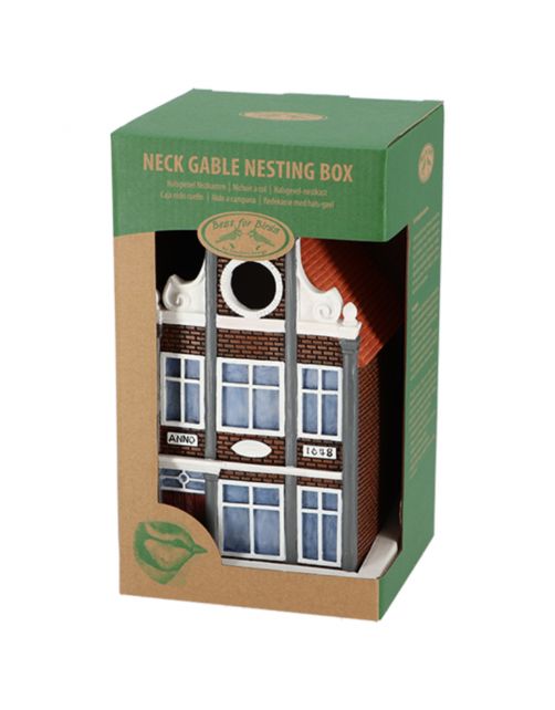 Best For Birds Nestkast Gevelhuis Halsgevel - Broeden - 14x13x25 cm
