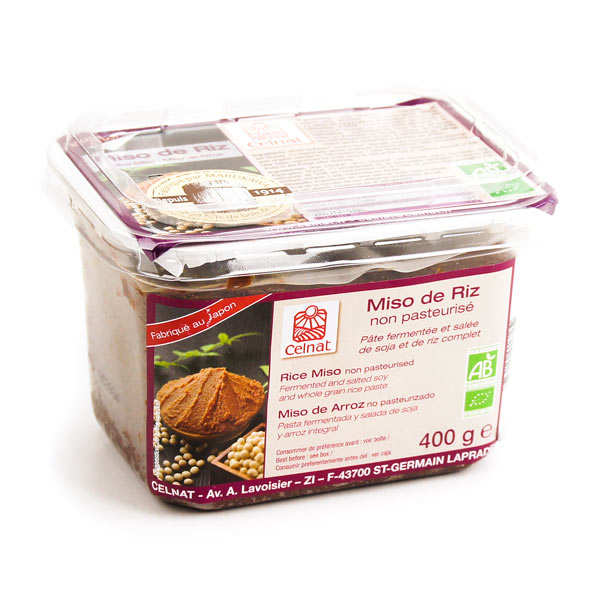Miso de riz non pasteurisé bio