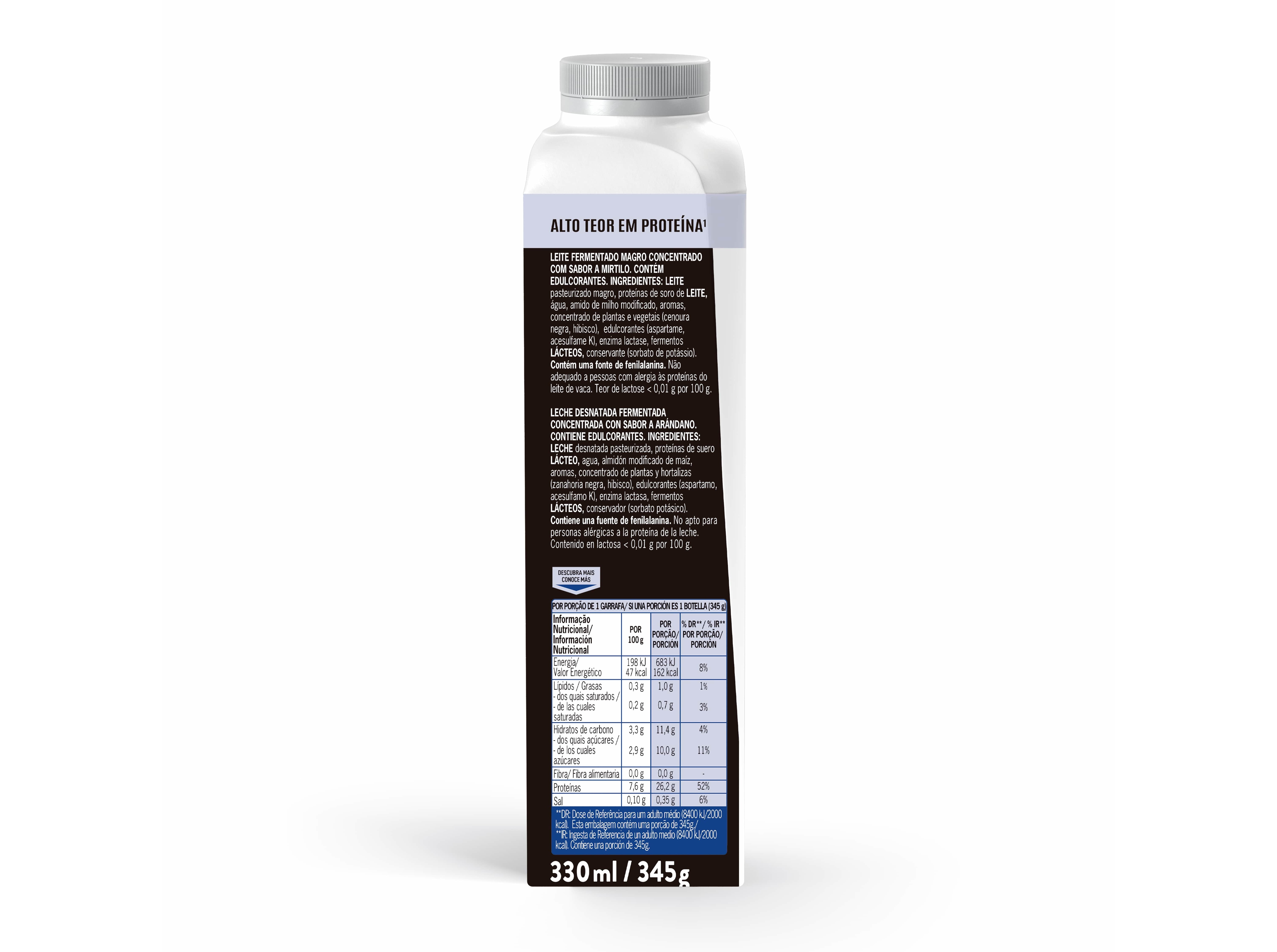 IOGURTE PROTEINA LIQUIDO LINDAHLS MIRTILO 330ML