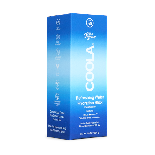 Coola Refreshing Water Hydration Stick, SPF 50, 22 g