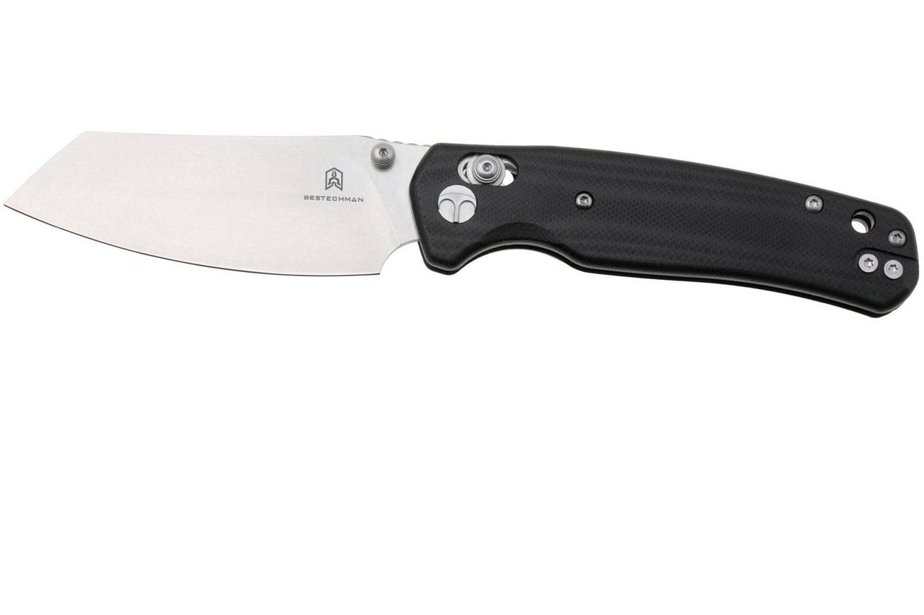 Bestechman Cicada's Wing BMK06I Stonewashed 10Cr15MoV, Black G10, zakmes