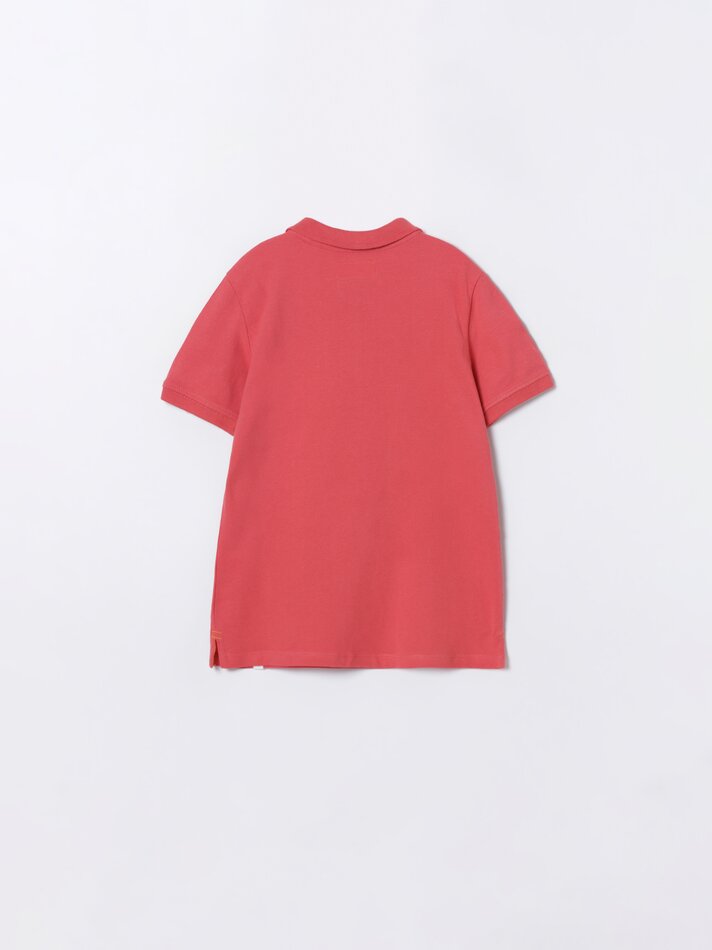 Pacote com 2 camisas polo básicas - Vermelho Claro