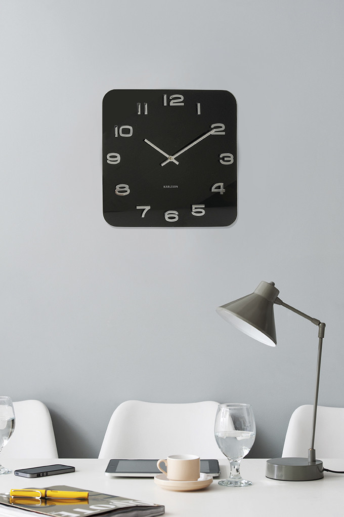 Wall Clock Vintage Squared KA4398 Black