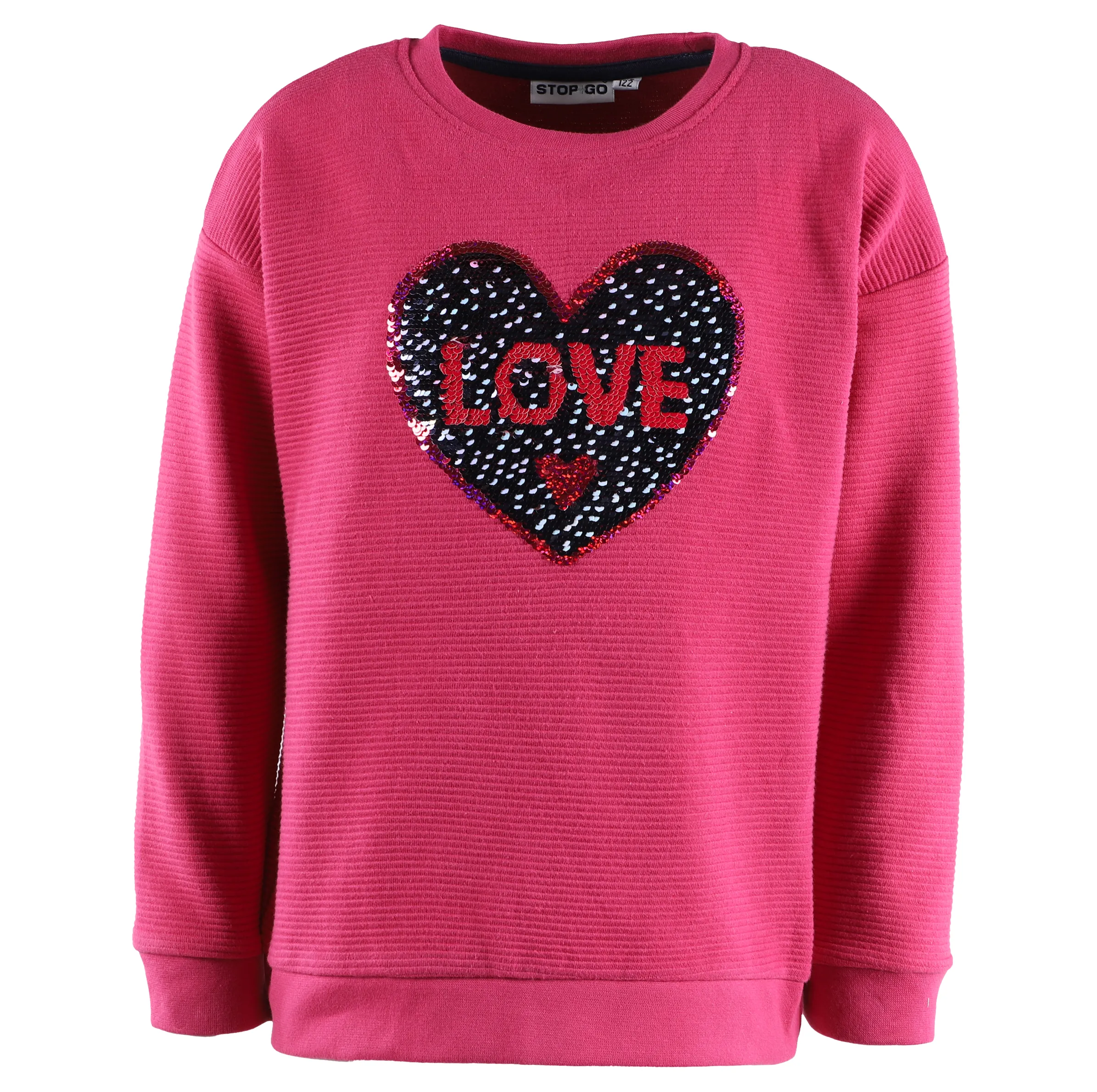Mädchen Sweater mit Wendepailletten-Motiv