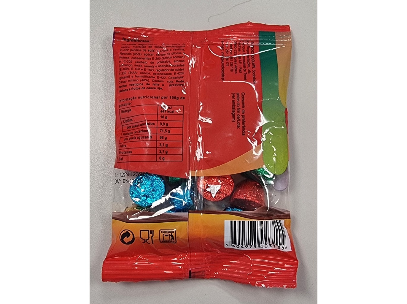 BOMBONS EUROCHOCOLATE CREME 100 G