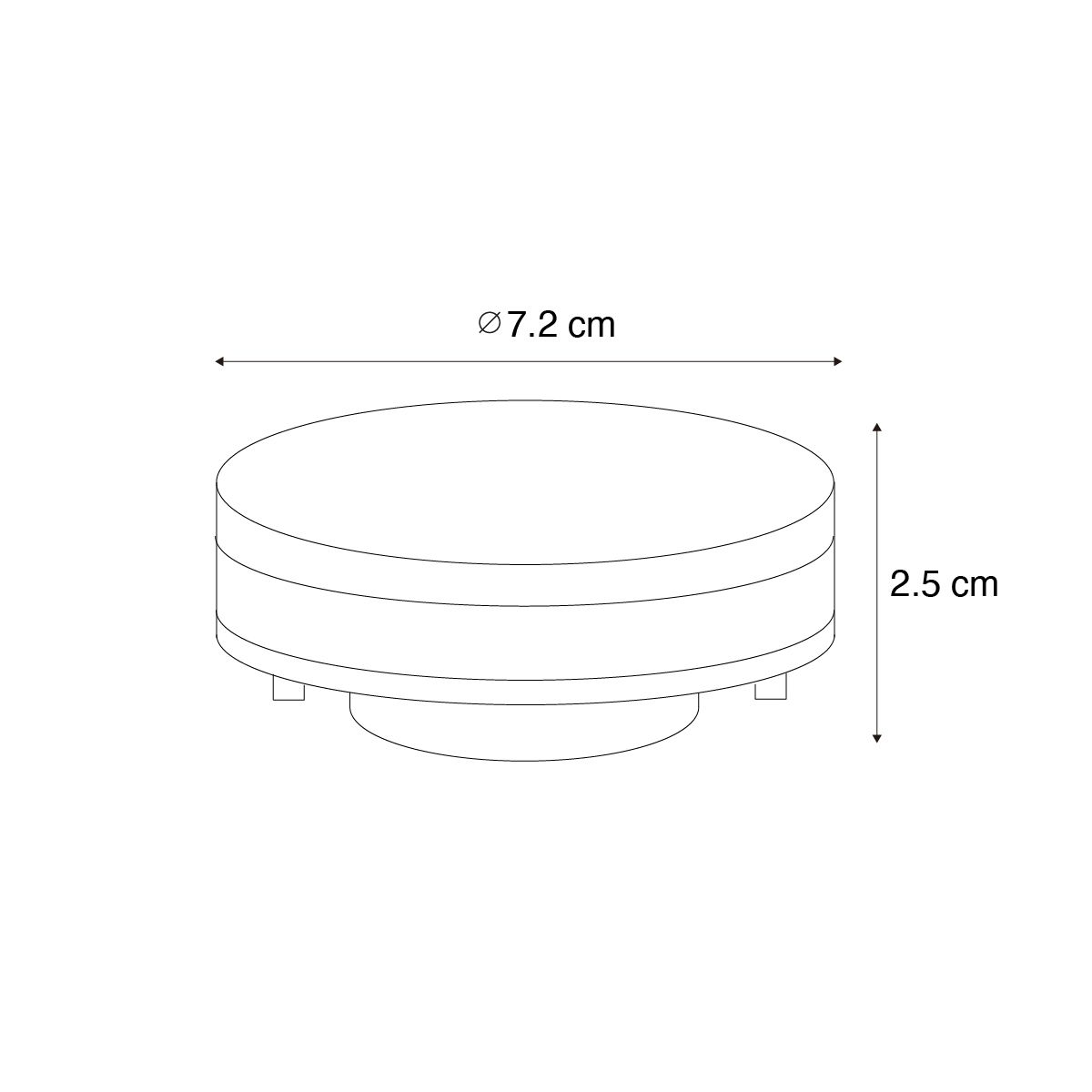 GX53 dimbare LED lamp GX53 7W 750 lm 3000K