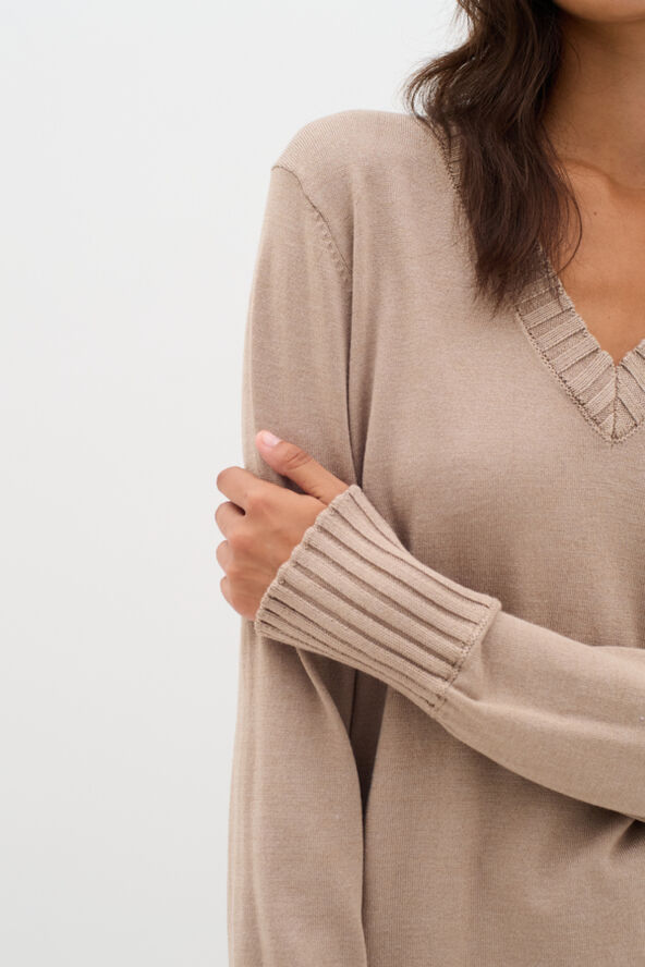 InWear ZauloIW Vneck Pullover Beige melange