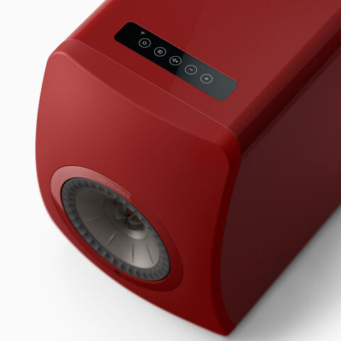 KEF LS50 Wireless II – compacte en draadloze hifi-luidspreker Rood