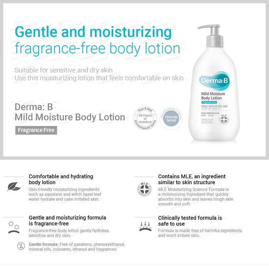 Derma: B - Milde vochtinbrengende bodylotion