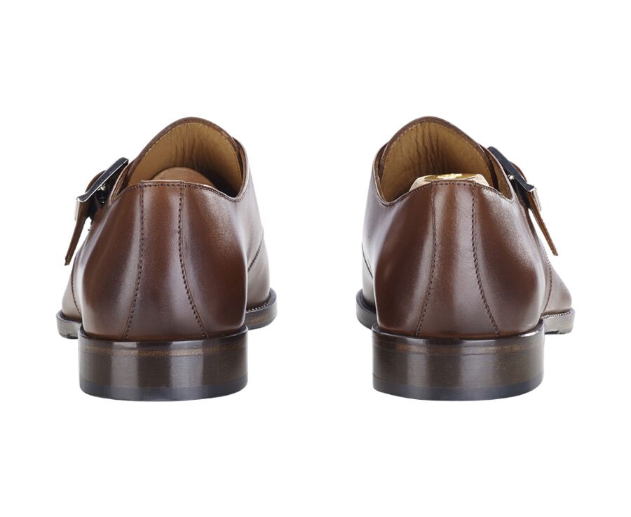 Chaussures cuir homme avec boucle Châtaigne Patiné - BLOOMINGDALE SILVER PATIN