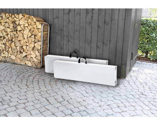 Partybank Oana Garden Place 4-zits 2-delige set 180 x 25 x 43 cm kunststof staal wit