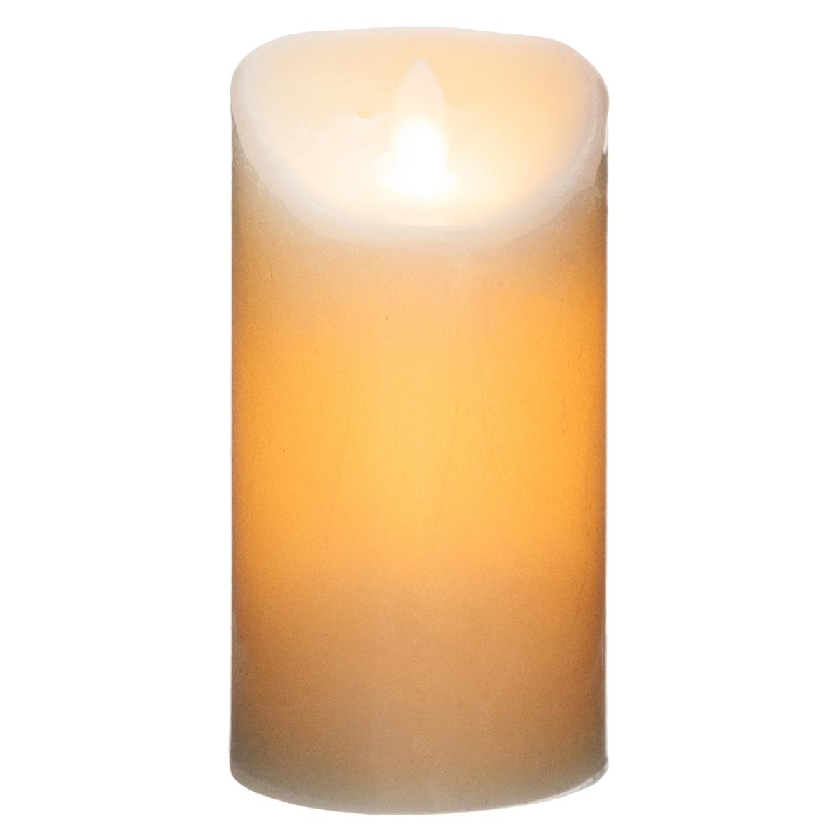 BOUGIE LED RONDE BLANC CHAUD H.20CM