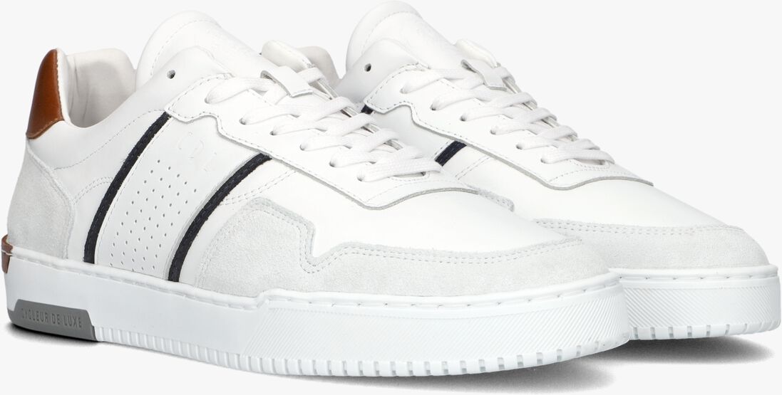 CYCLEUR DE LUXE witte cycleur de luxe lage sneakers velodrome