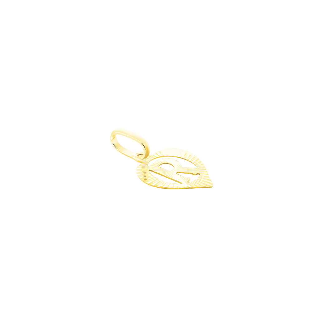 Pendentif Eudocie Coeur Lettre Or Jaune