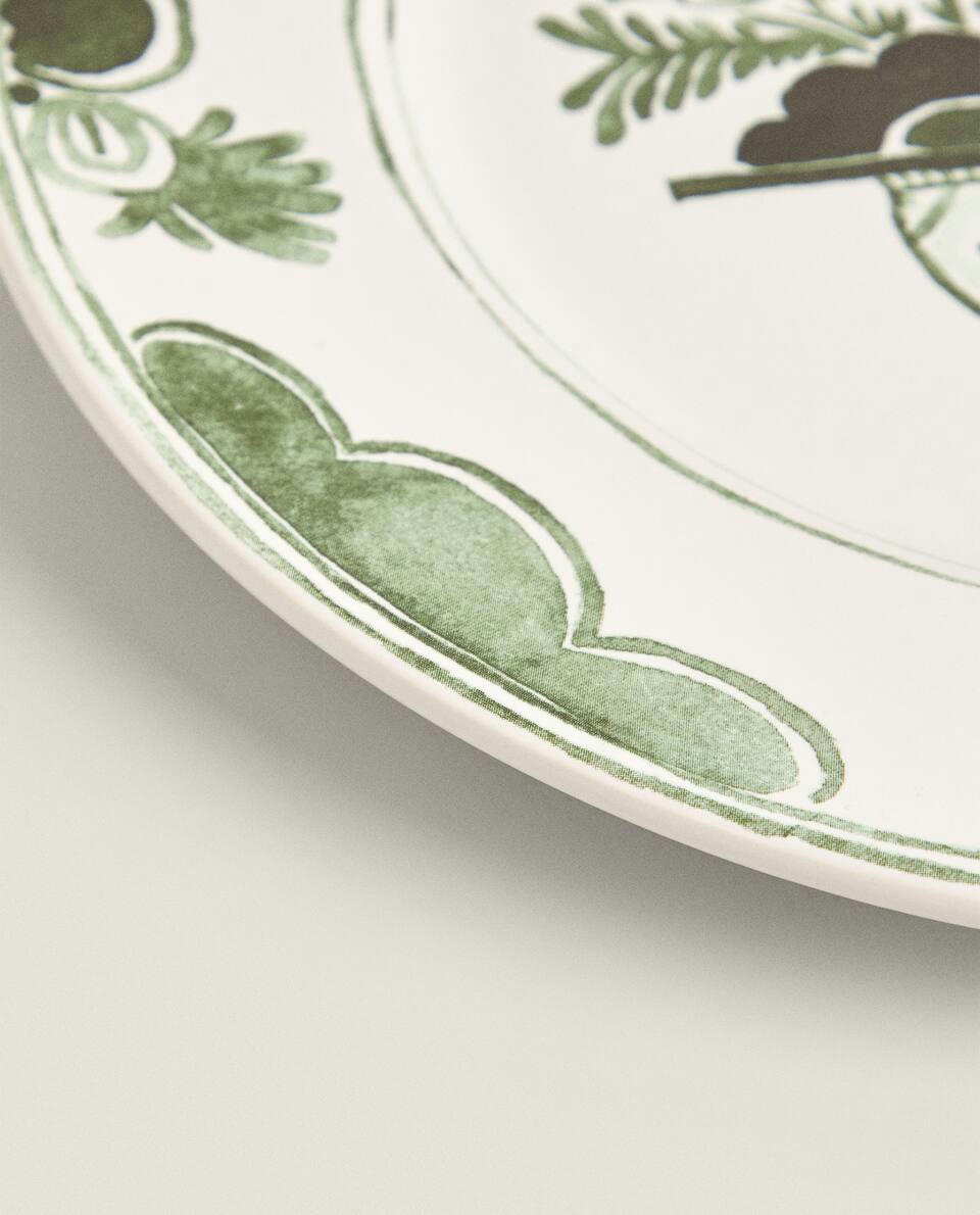 LOUÇA DE MESA DE BARRO COM ESTAMPA DE FRUTAS
