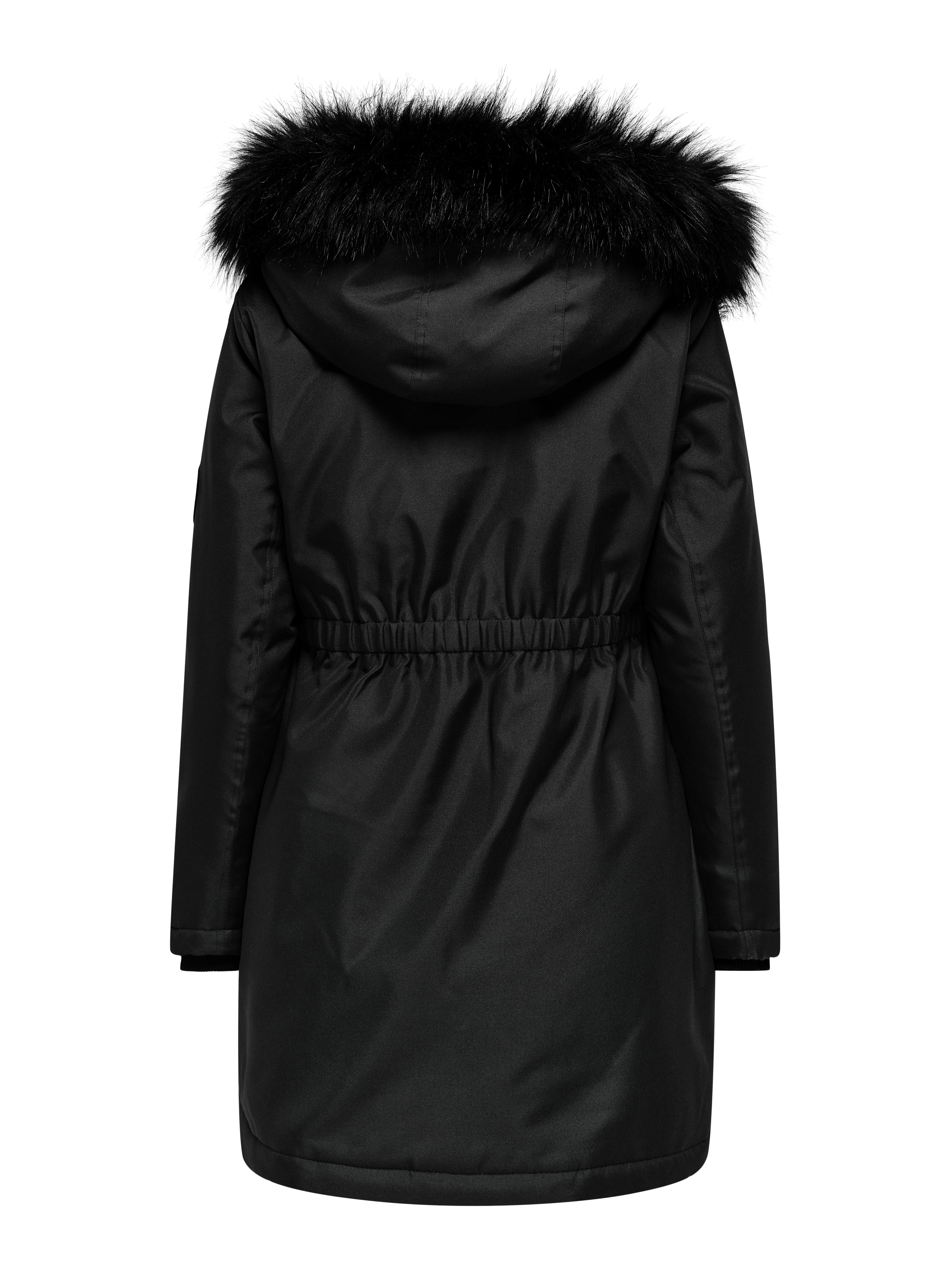 OLMIRIS Langer Parka Black
