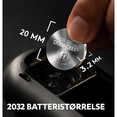 Duracell knapcelle CR2032 batterier 2-pak