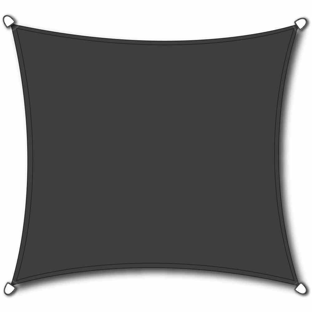 Sonnensegel SOLINO - grau - 4-eckig - 360x360 cm