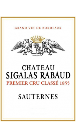 Château Sigalas Rabaud 1er Cru Classé de Sauternes 2013 Sauternes Blanc d'Or