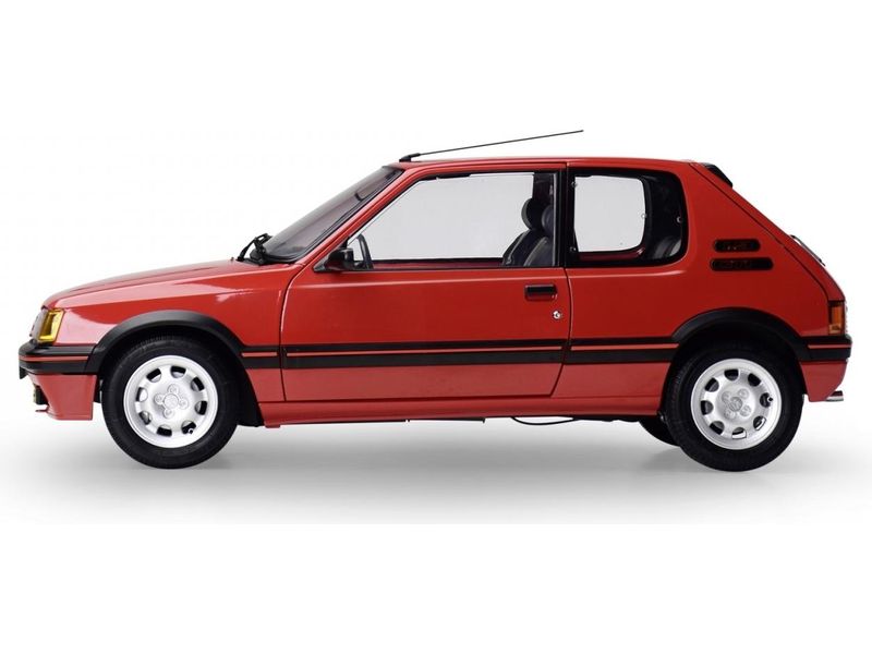 IXO Models Bausatz Peugeot 205 GTI, Rot 1:8 Modellbausatz im Massstab 1:8