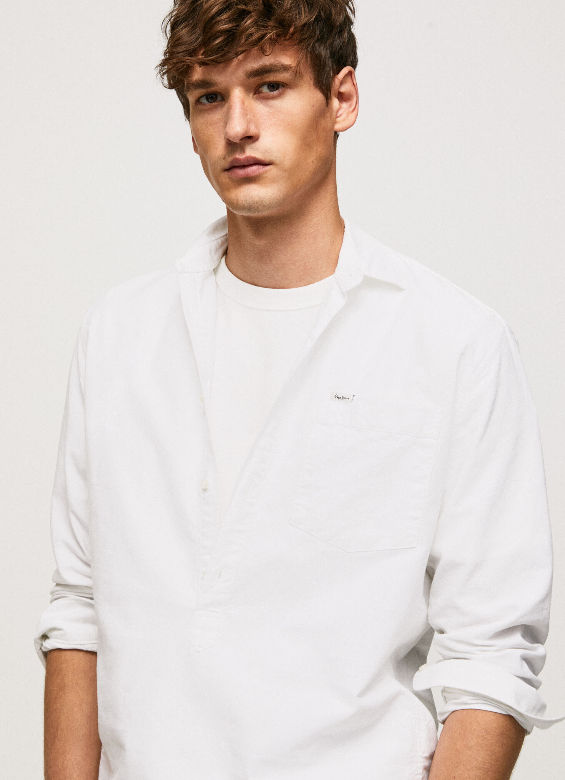 Camisa Oxford Lawson de corte regular - branca
