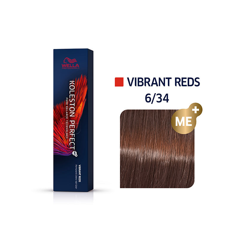 Coloration permanente Koleston Perfect Me+ 6/34 blond foncé doré cuivré