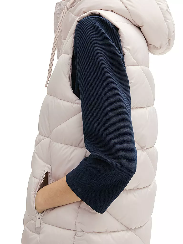 TOM TAILOR Steppgilet beige