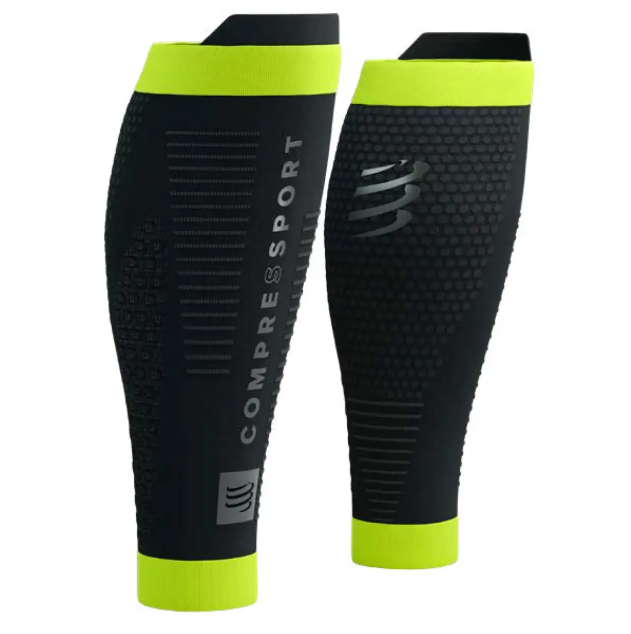 Compressport R2 3.0 Flash Compressie Tubes Zwart/Fluo Geel