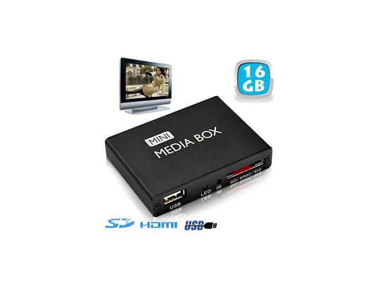YONIS - Passerelle multimédia lecteur vidéo Full HD 1080p HDMI 16 Go