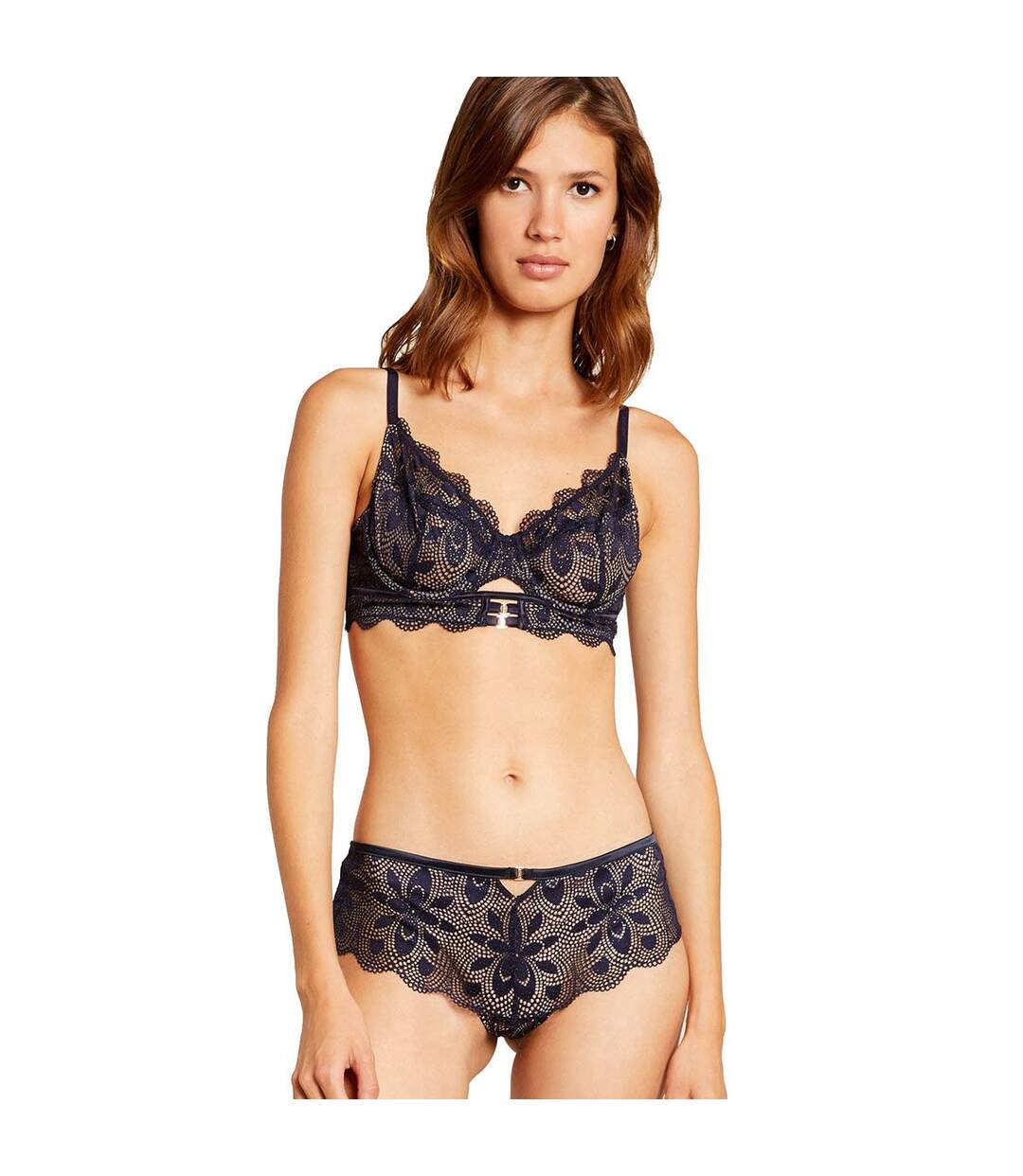 Soutien-gorge corbeille bleu marine Romy