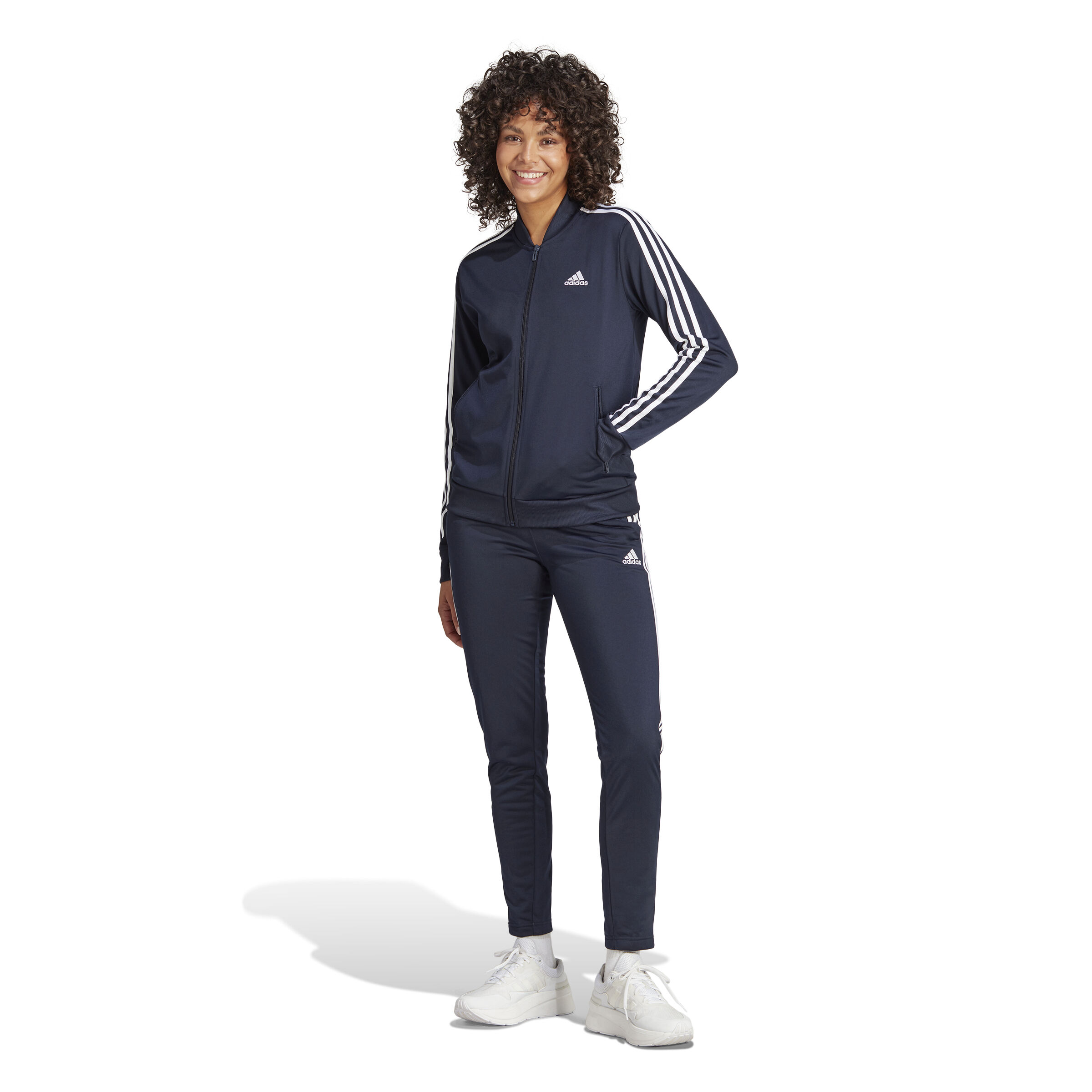 adidas 8 Stripes Survêtement Femmes - Bleu Foncé , Blanc