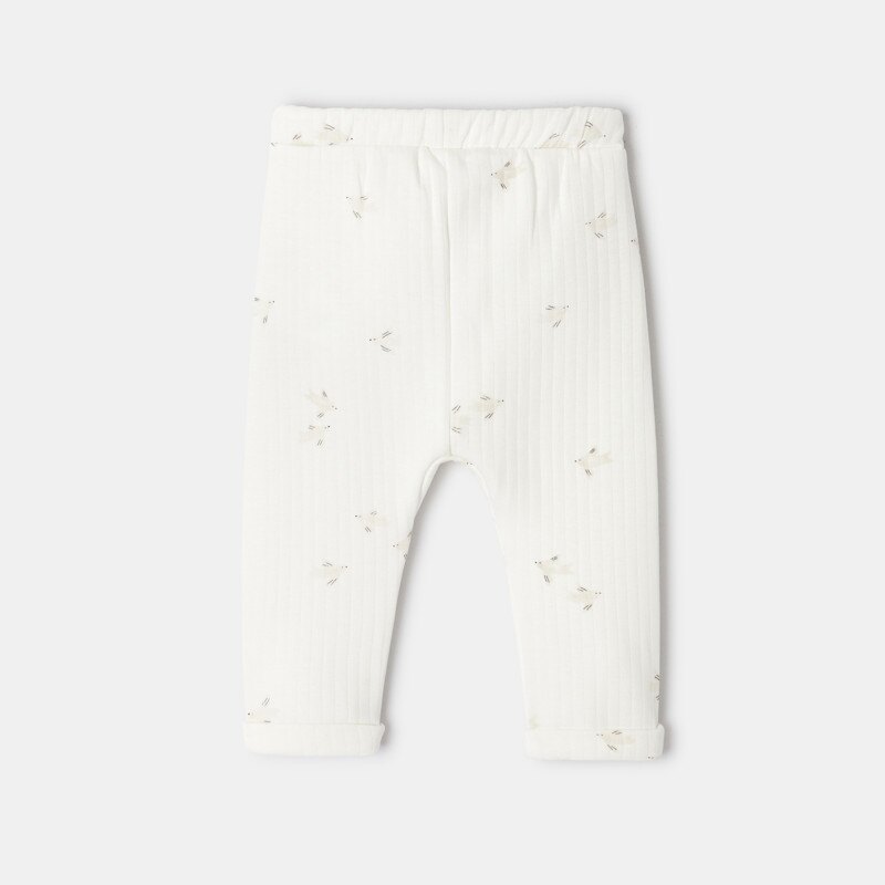 Pantalon matelassé imprimé beige naissance Absorba Beige