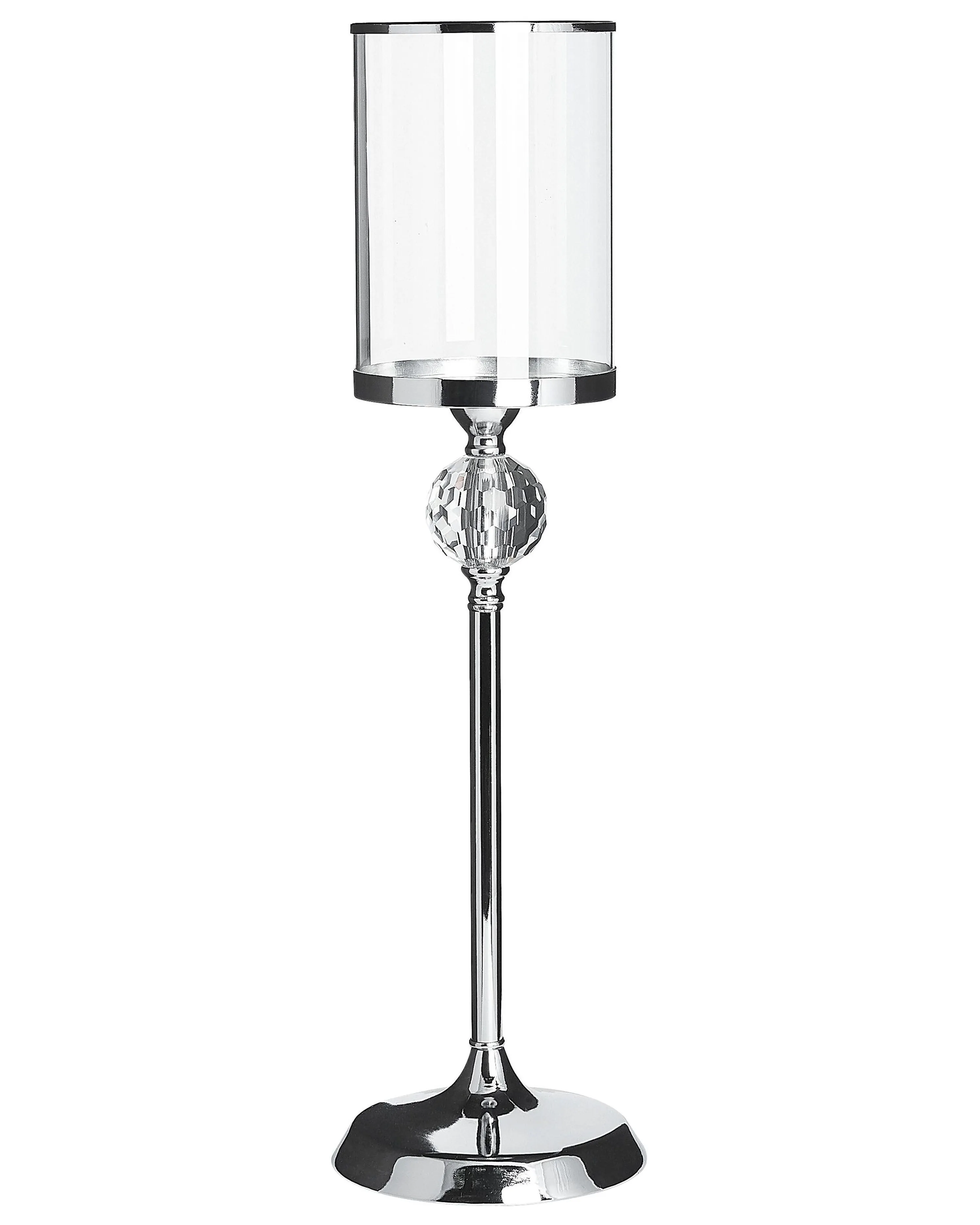 Kaarshouder COTUI Glas 58 cm Zilver