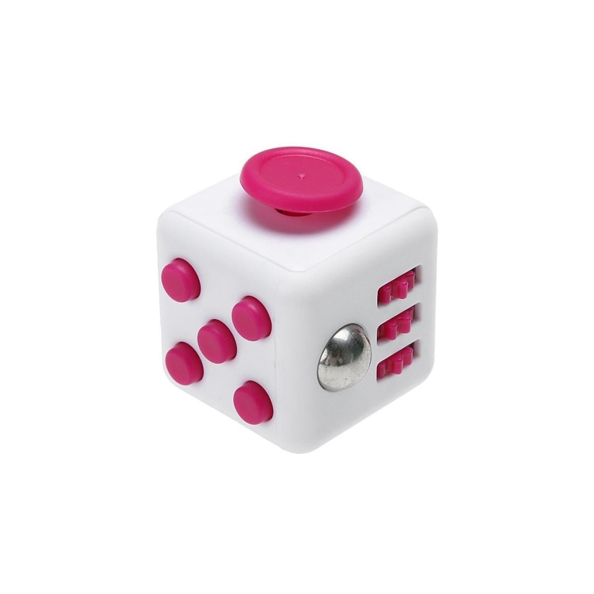 Fidget Cube, hvit/rosa