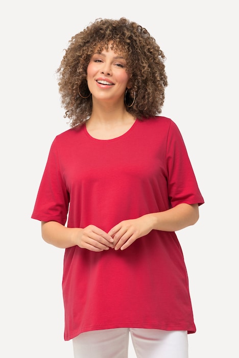 T-Shirt, A-Linie, Rundhalsausschnitt, Halbarm