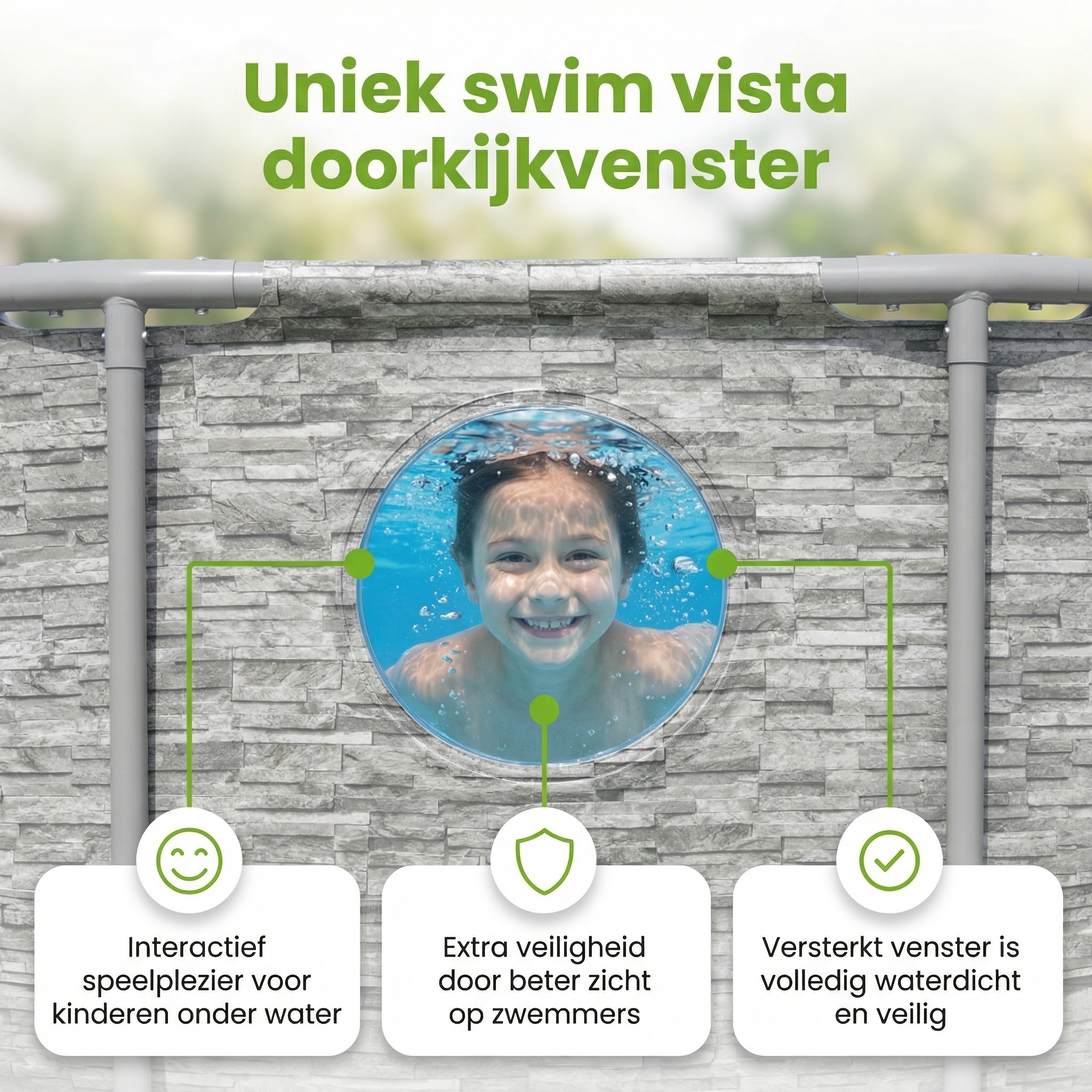 Bestway Swim Vista 427x250x100cm Zwembad – 5-delig