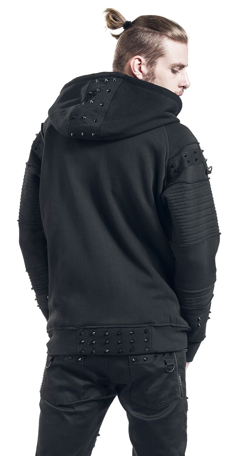 Sweat Zippé À Capuche Black Chrome | Vixxsin Sweat-shirt zippé à capuche
