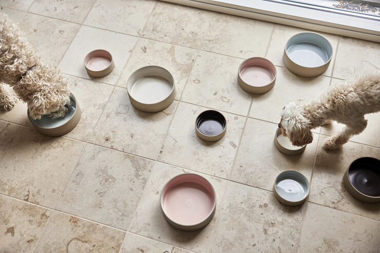 OYOY Living Design Sia Hundeskål - Stor Råhvid