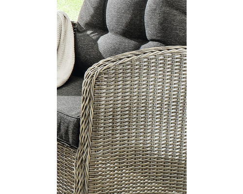 Destiny Merano tuinfauteuil, polyrattan grijs
