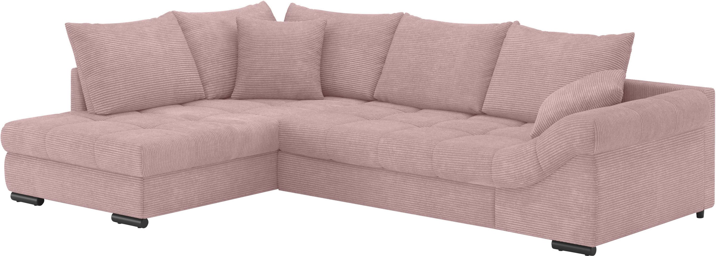 Mr. Couch Ecksofa »Allegro, L-Form« mit Hochschläfer-Bettauszug, wahlweise mit Kaltschaum