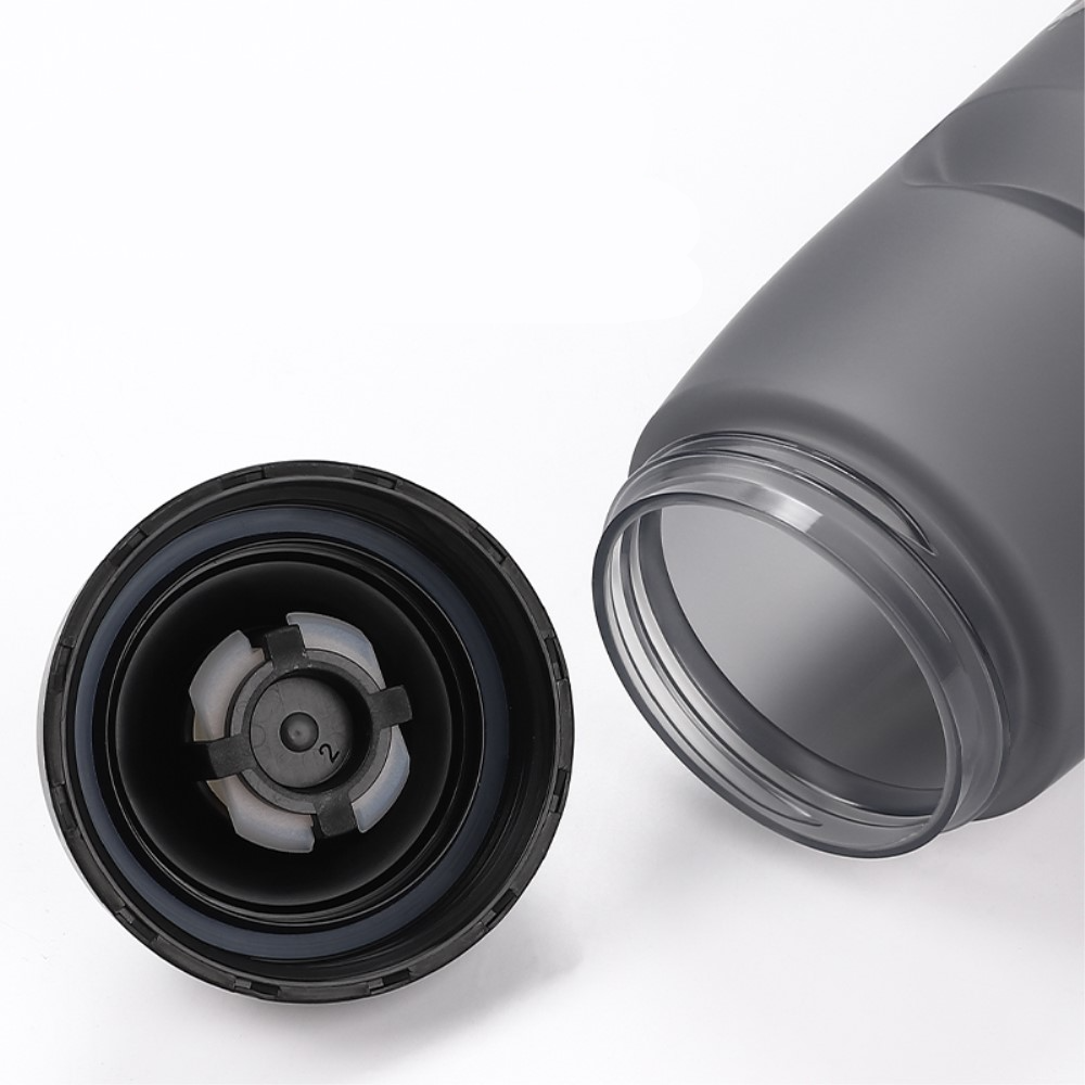 (620ml) Fahrrad Fitness Trinkflasche mit Sport Verschluss - Transparent