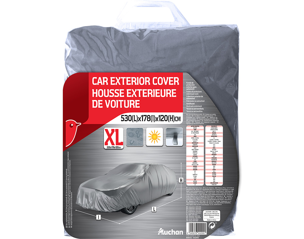 CAPA AUTOMÓVEL AUCHAN EXTERIOR TAMANHO XL
