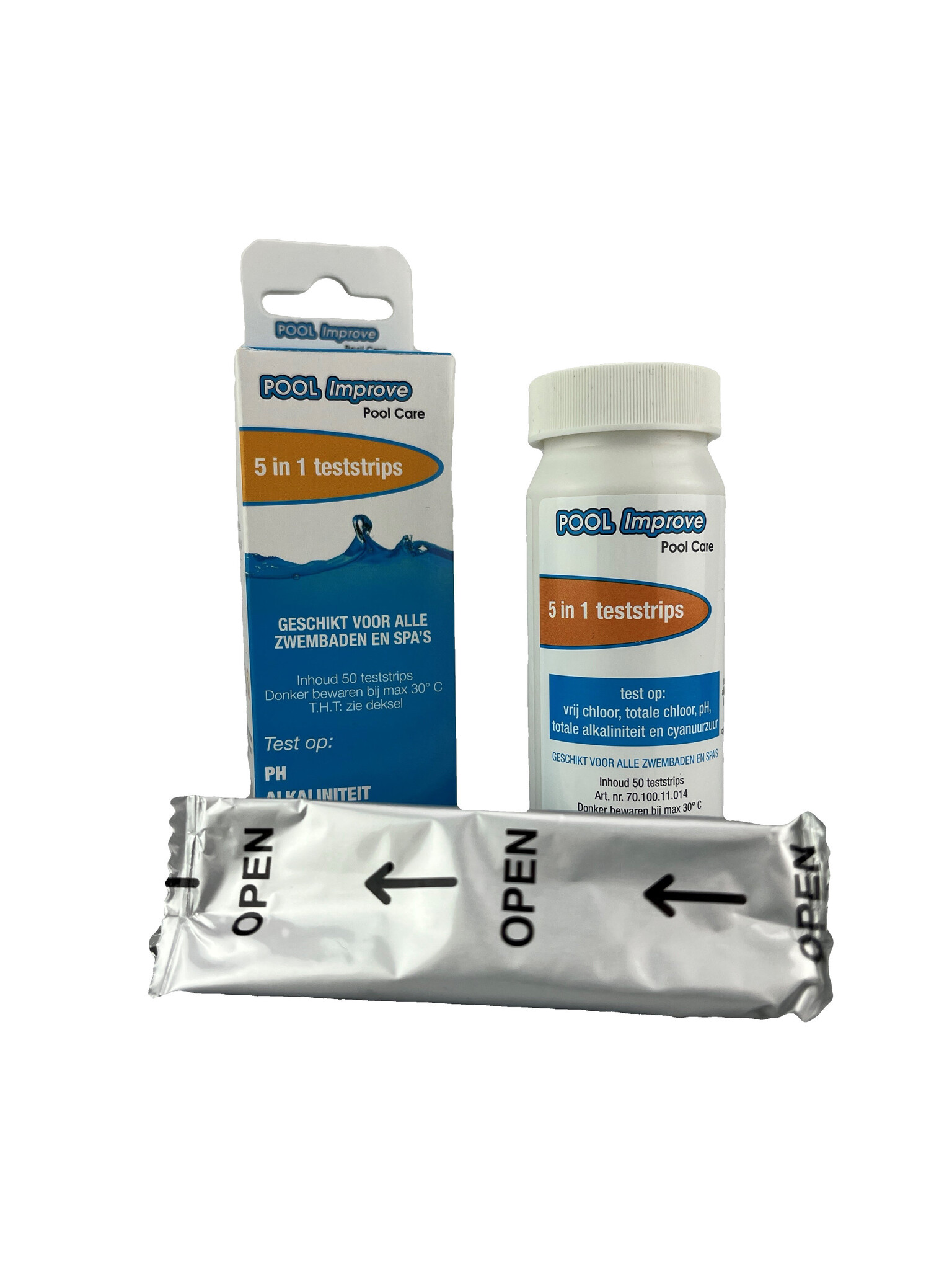 Pool Improve teststrips 5 in 1