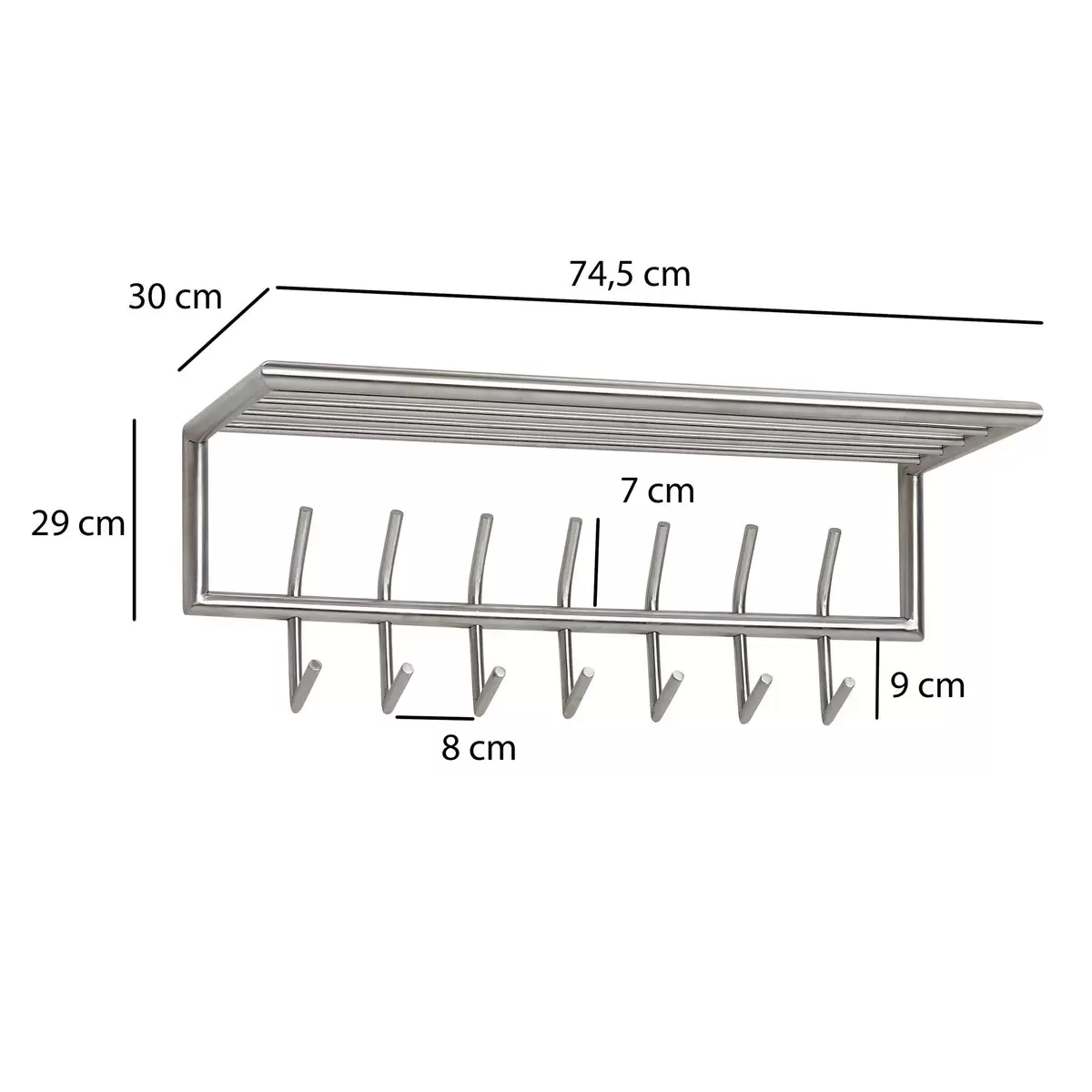 Garderobe Baiona Silber