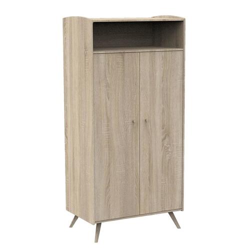 Chambre TRIO Lit 70x140 Commode Armoire ACCESS Bois - SAUTHON